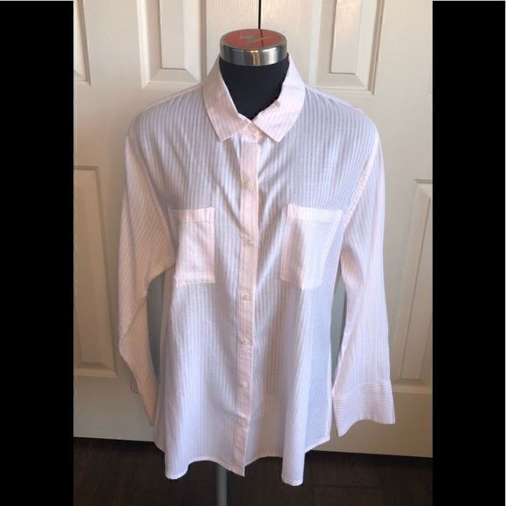 Dip pinstripe long sleeve shirt